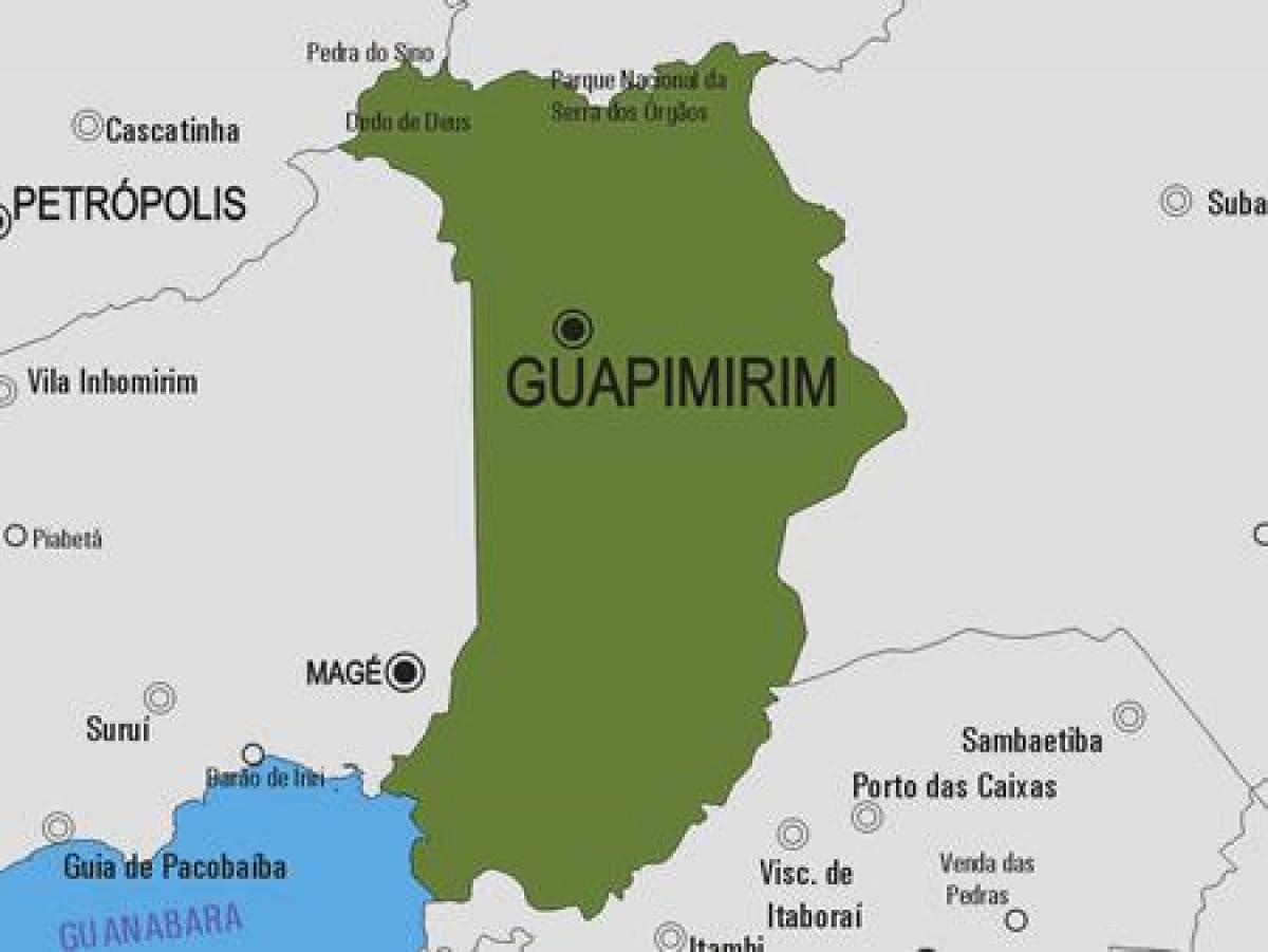 Mapa Guapimirim obce