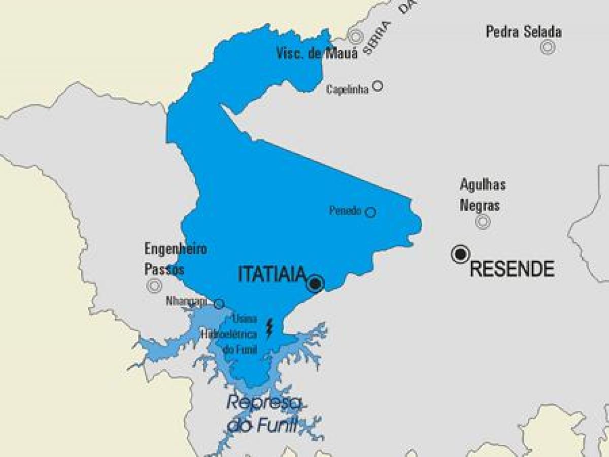 Mapa Itatiaia obce