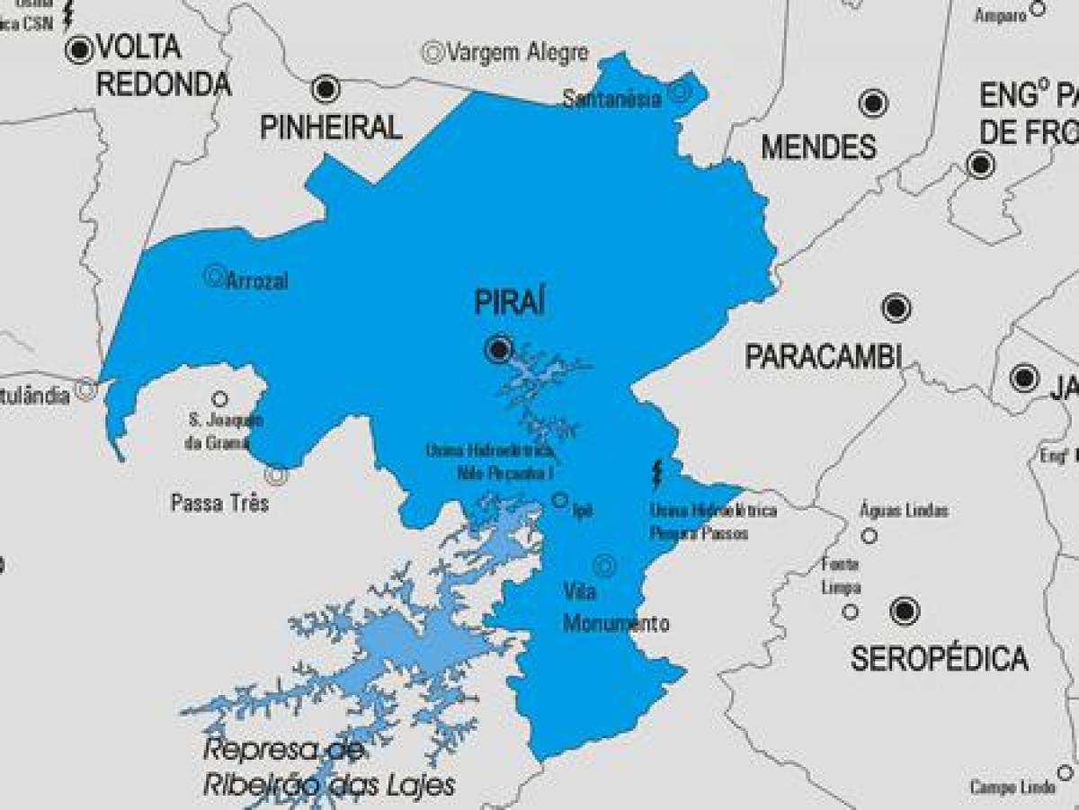 Mapa Piraí obce