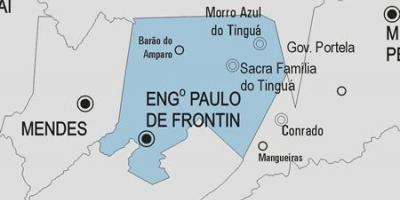 Mapa Engenheiro Paulo de Frontin obce