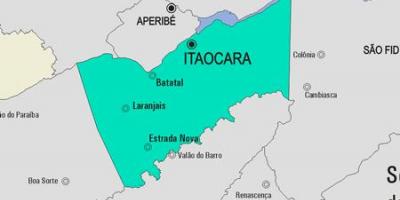 Mapa Itaocara obce