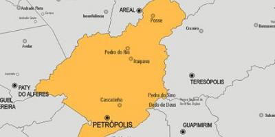 Mapa Petrópolis obce
