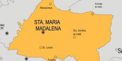 Mapu Santa Maria Madalena obce