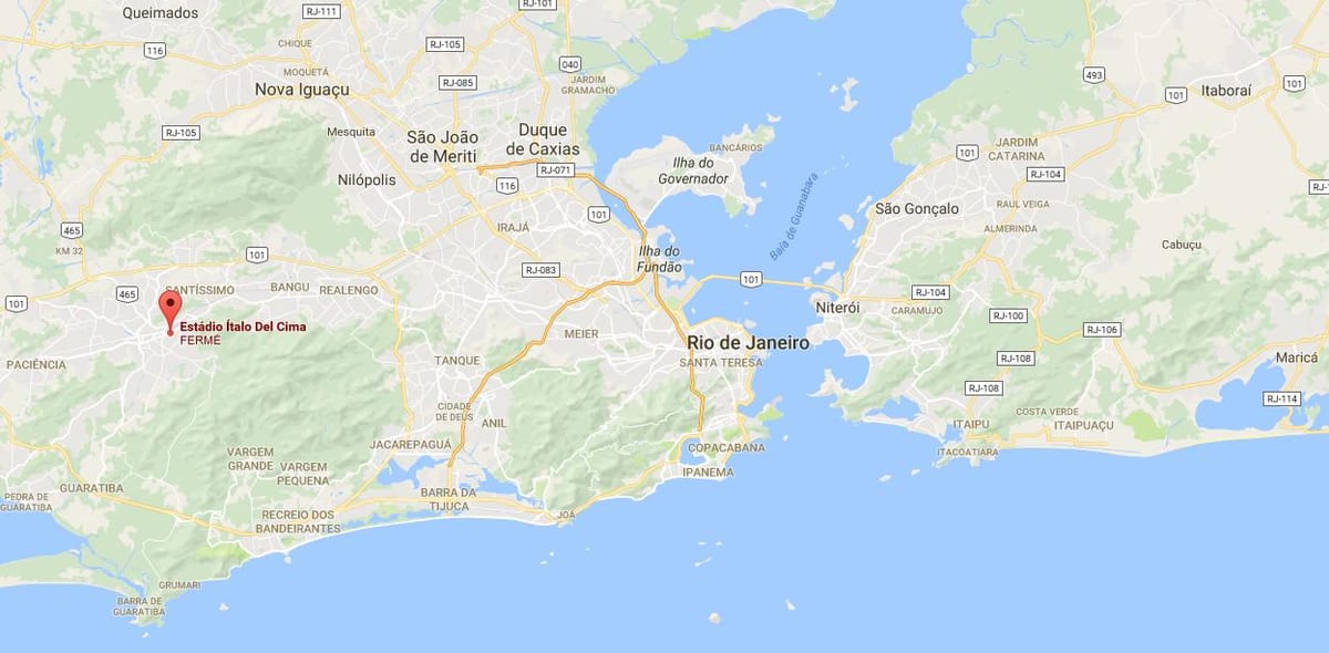 Mapa štadión Ítalo del Cima
