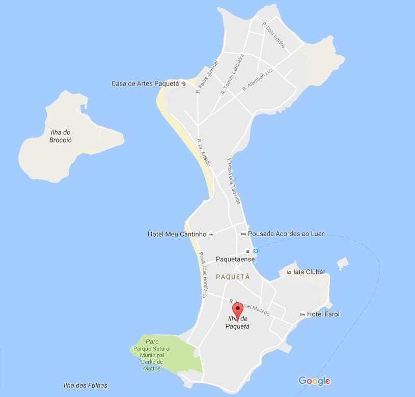 Mapa bairro Paquetá