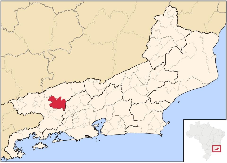 Mapa ubytovania v Barra robiť Piraí
