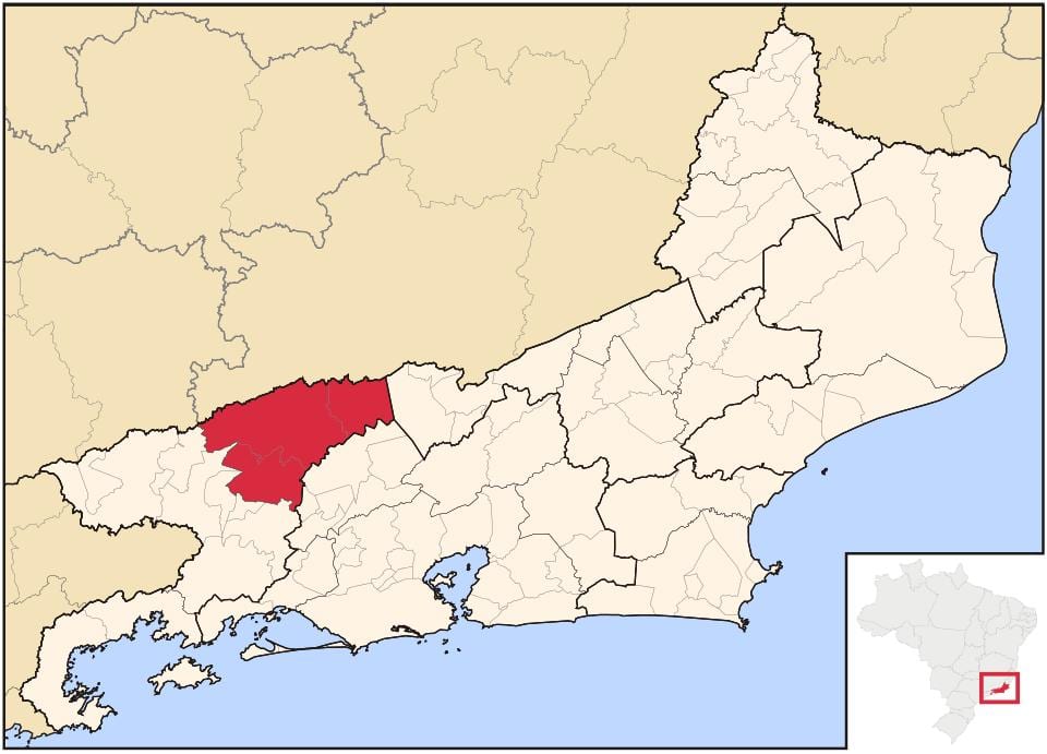 Mapa ubytovania v Barra robiť Piraí