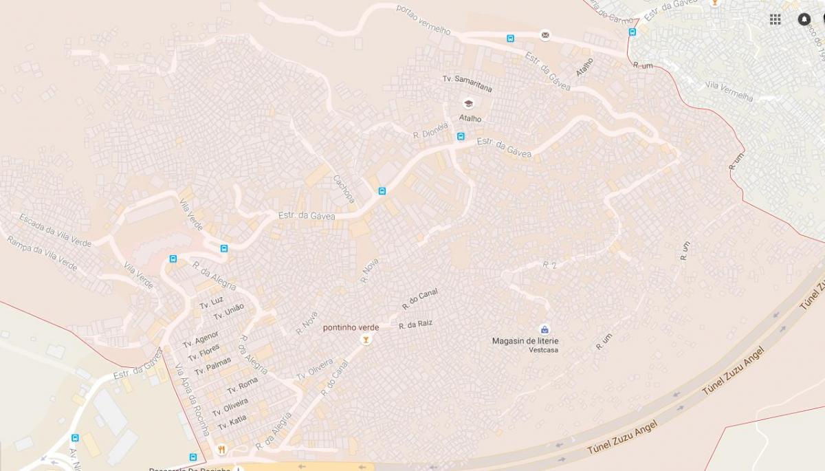 Mapa favela Rocinha