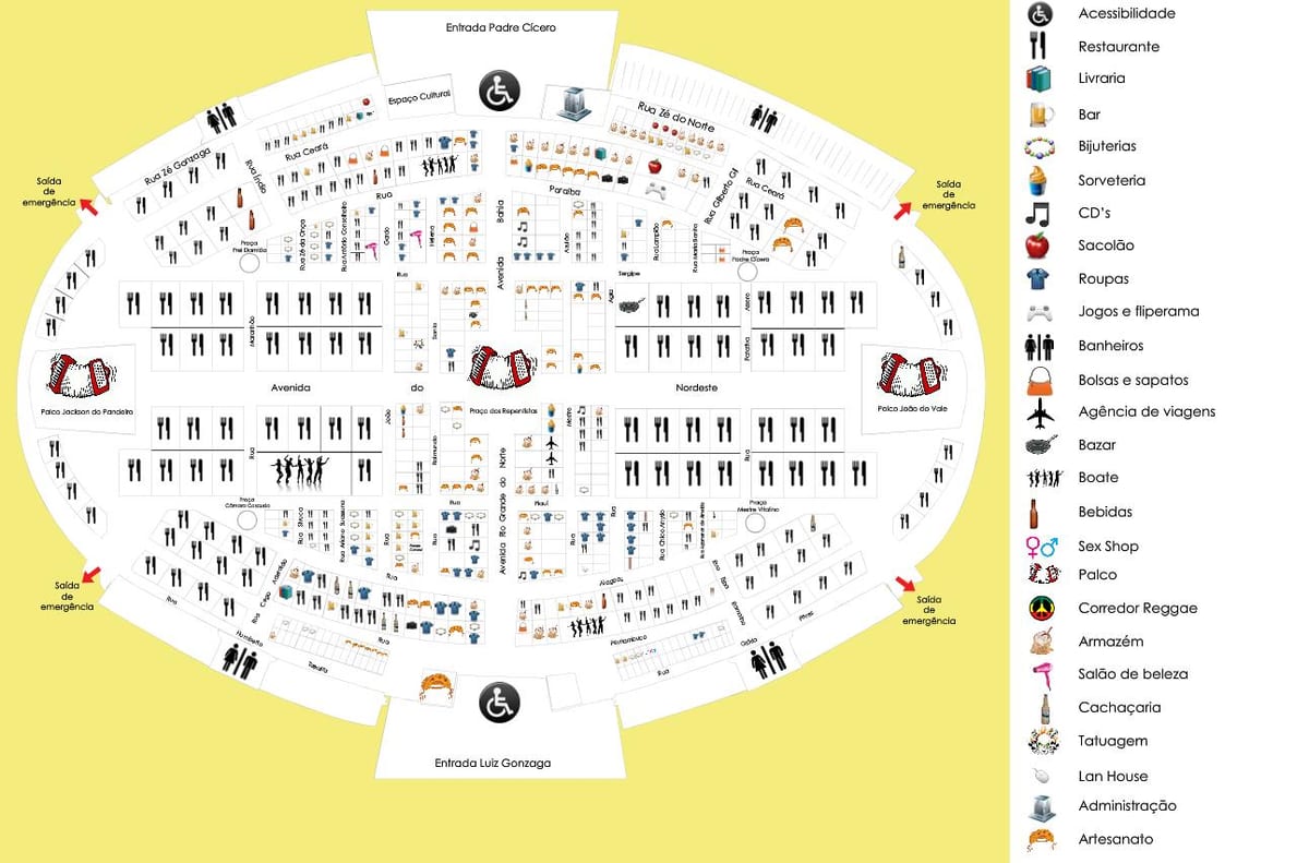 Mapa Feira de São Cristóvão