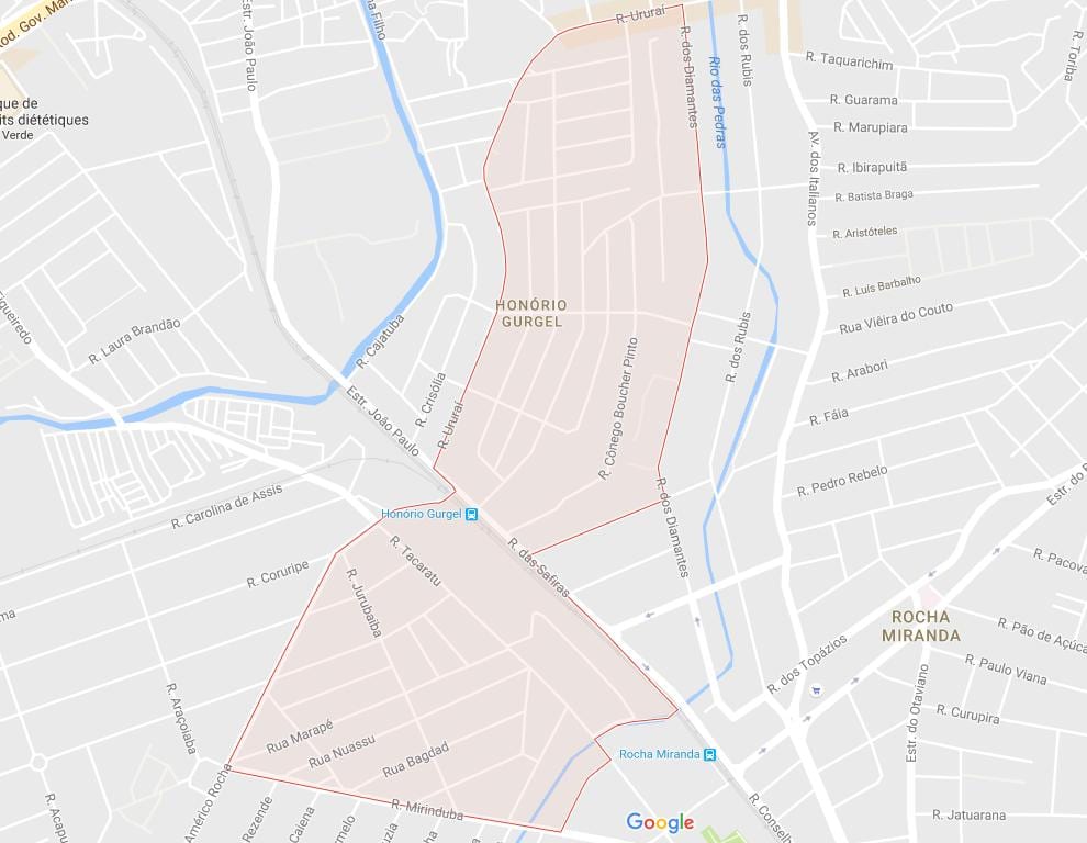Mapa Honório Gurgel