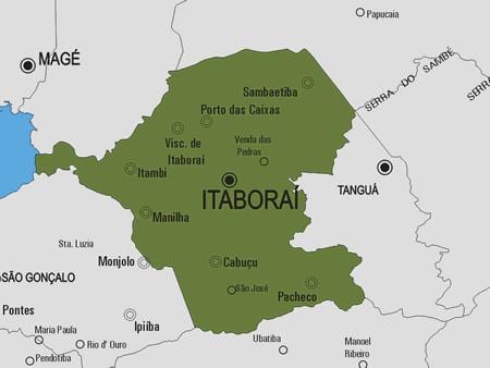 Mapa Itaboraí obce