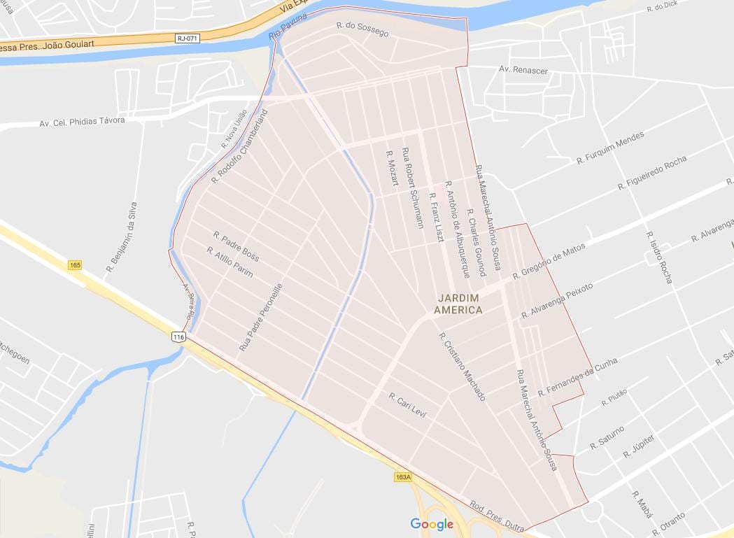Mapa Jardim América