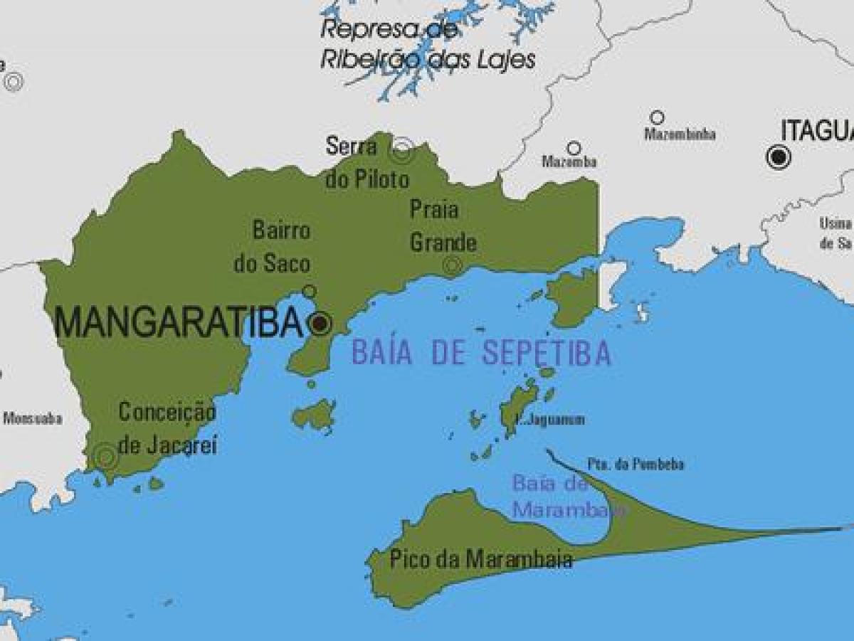 Mapa Mangaratiba obce