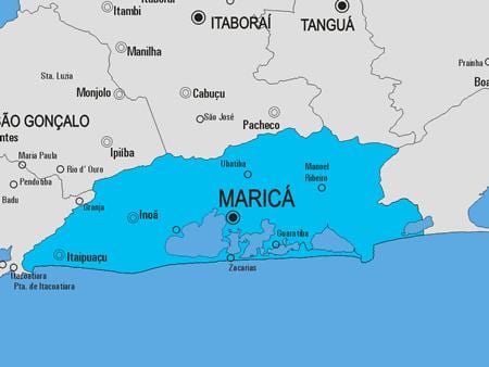 Mapa Maricá obce