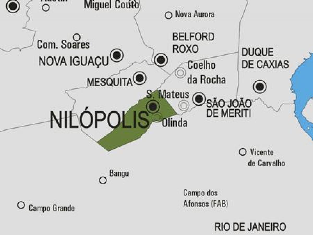 Mapa Nilópolis obce