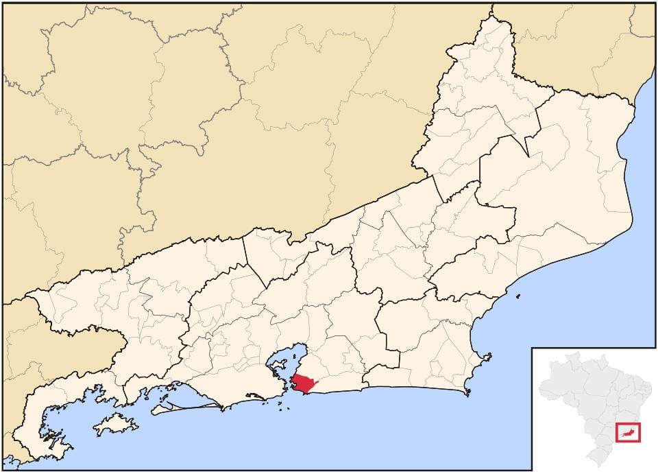 Mapa z Niterói