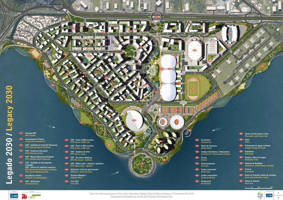 Mapa Olympic park legacy