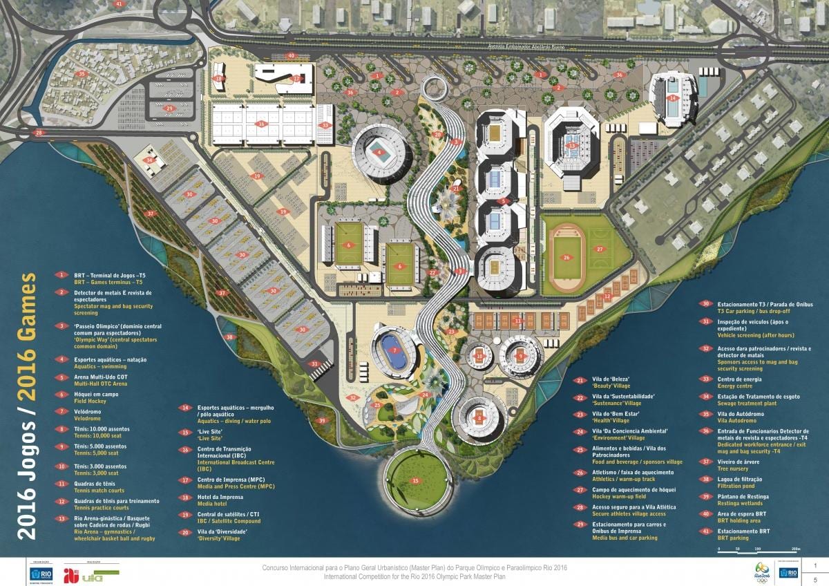 Mapa Olympic Park