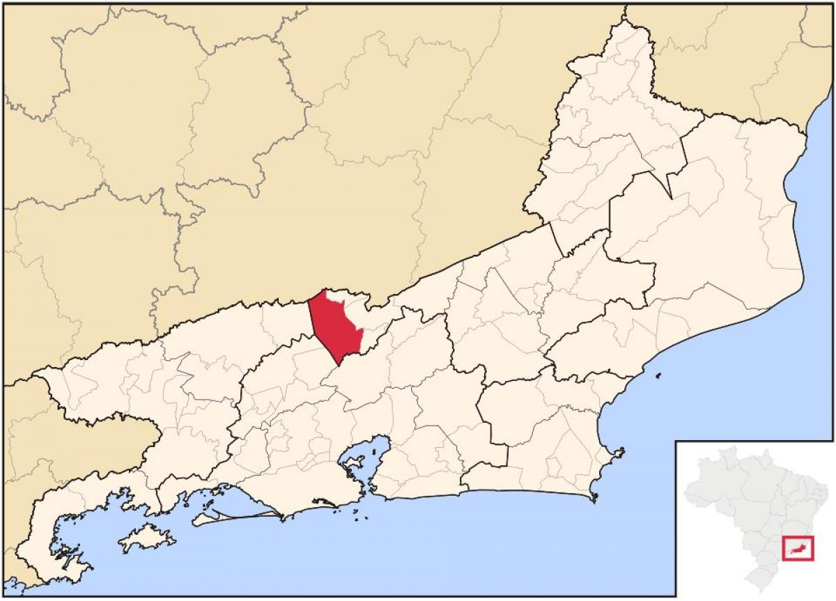 Mapa Paraíba robiť Sul
