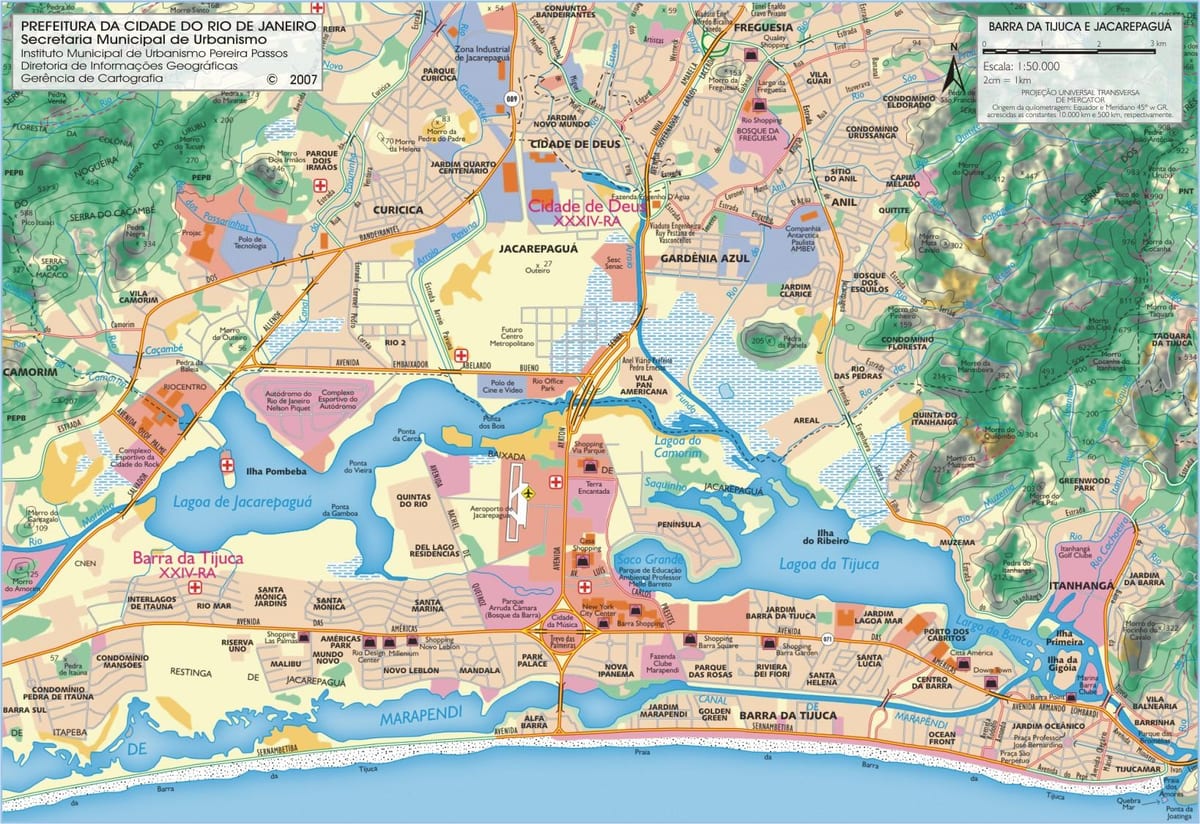 Mapa Barra beach
