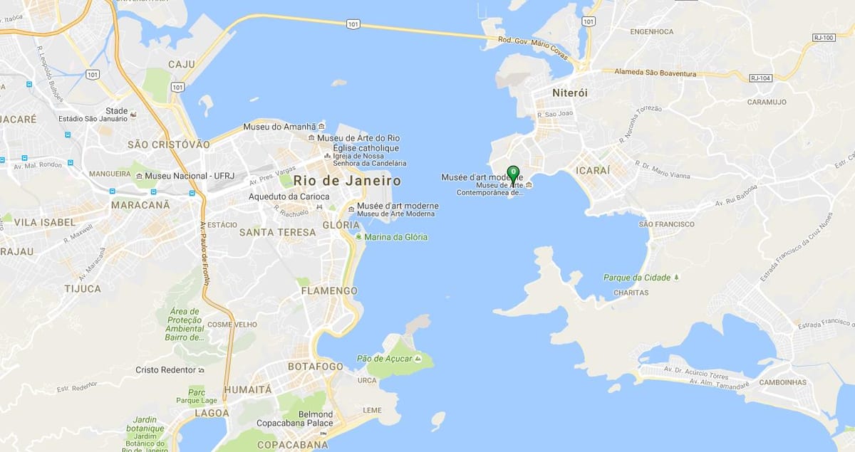Mapa pláž Boa Viag