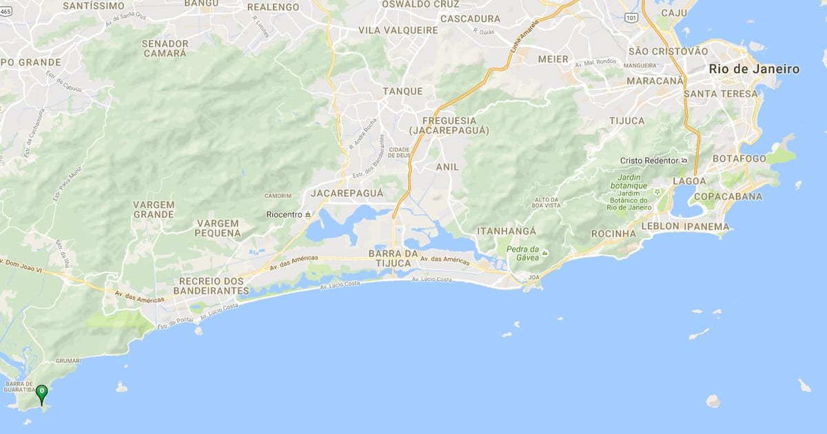 Mapa pláži Conchas