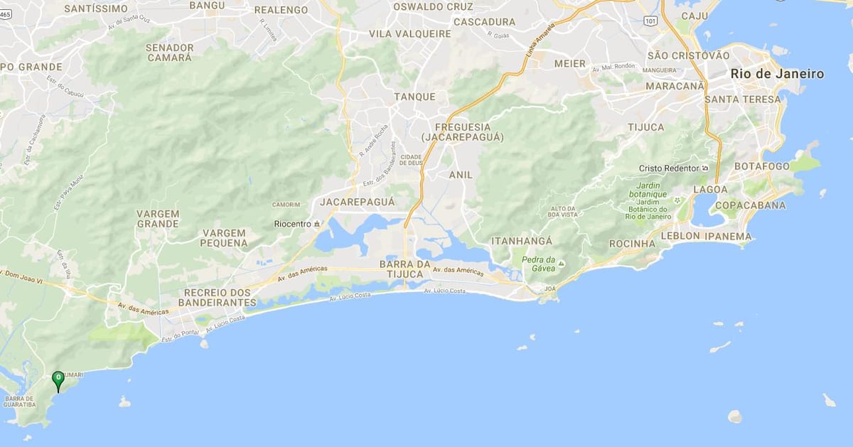 Mapa pláži Inferno