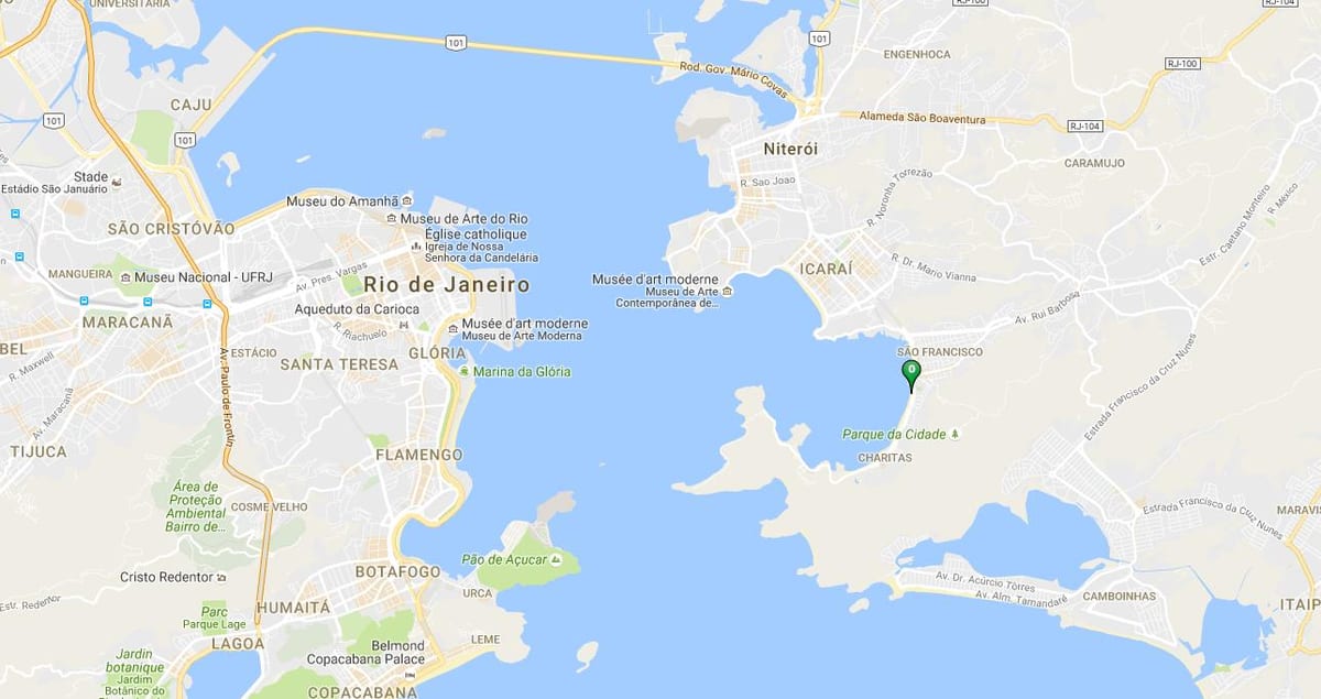 Mapa pláži panne s výrečným menom charitas