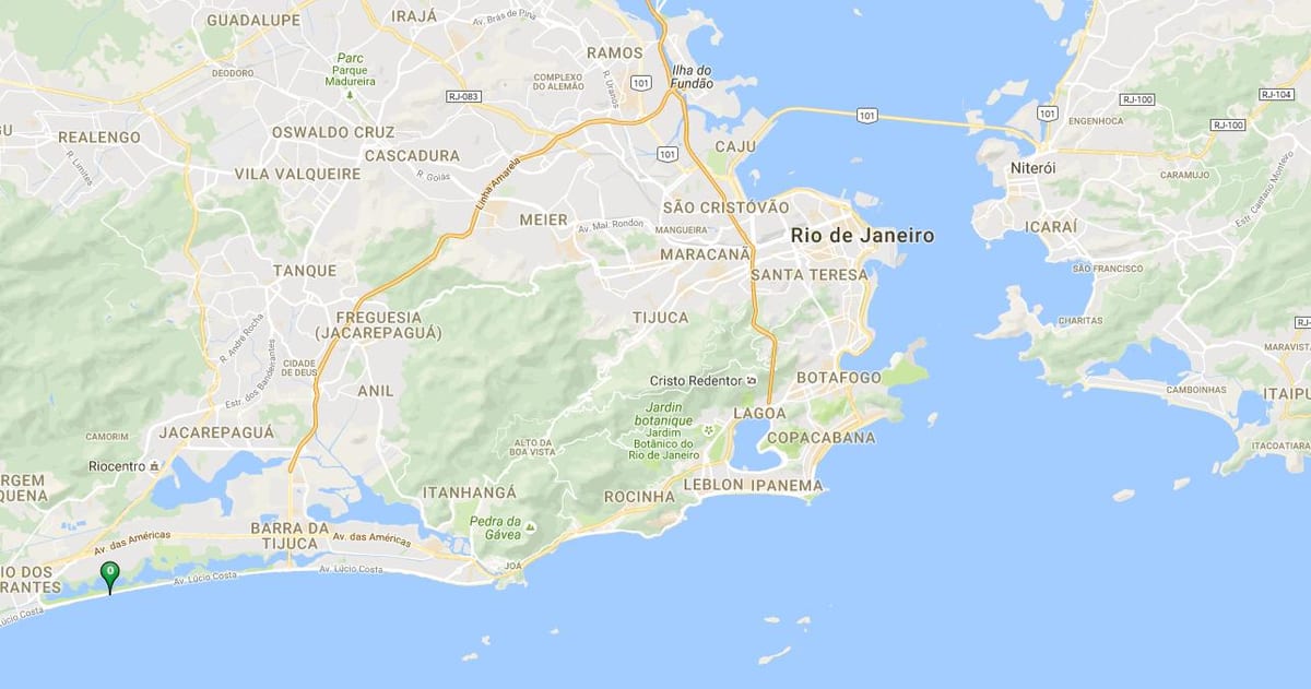 Mapa pláži Reserva