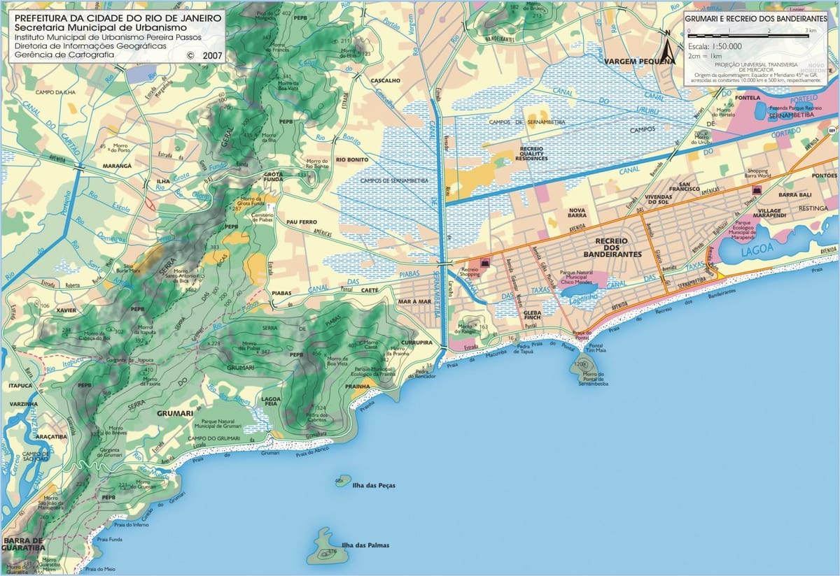 Mapa Reserva pláže