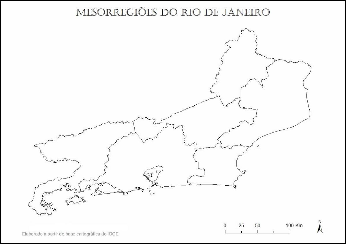 Mapa Rio de Janeiro, panna