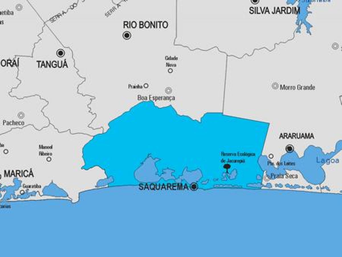 Mapa Saquarema obce