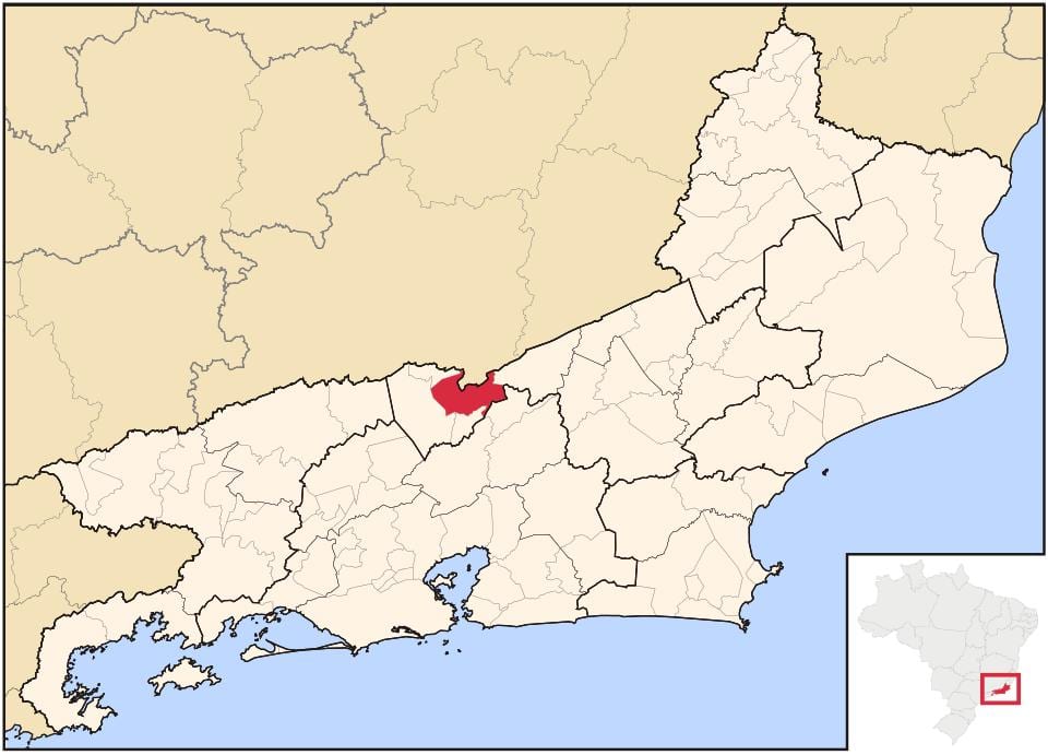 Mapa Três Rios