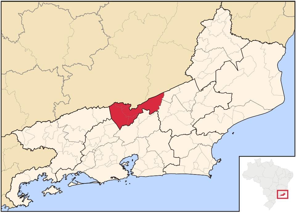 Mapa Três Rios