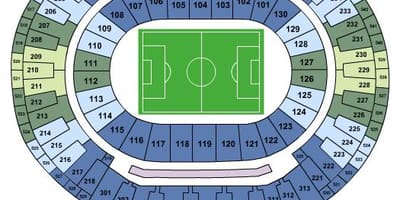 Mapa štadión Maracanã sièges