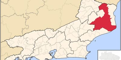 Mapa dos Campos Goytacazes