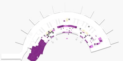 Mapa letiska Galeão Terminál 2, Úroveň 0