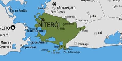 Mapa z Niterói obce