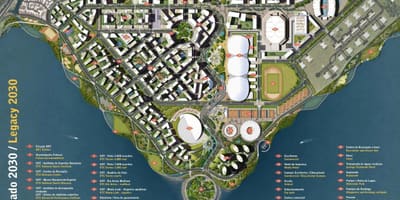 Mapa Olympic park legacy