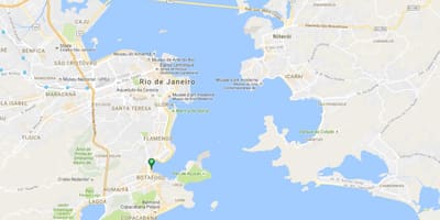 Mapa pláži Botafogo