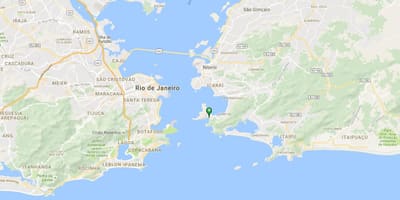 Mapa pláž Forte Rio Branco