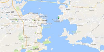 Mapa pláži Gragoatá