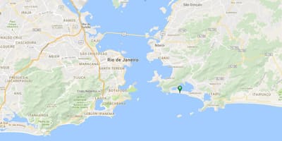 Mapa pláži Piratininga