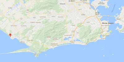 Mapa pláži Sepetiba