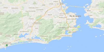 Mapa pláži Recreio dos Bandeirantes