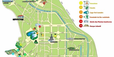 Mapa Rio de Janeiro, Botanická Záhrada