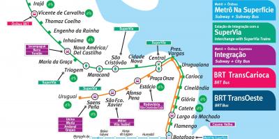 Mapa Rio de Janeiro metro