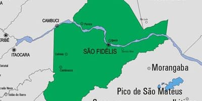 Mapa Sao Francisco de Itabapoana obce