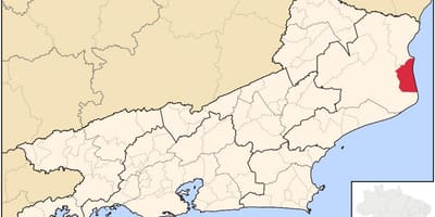 Mapa z São João da Barra