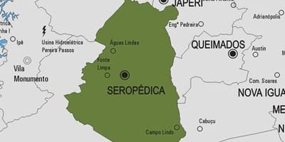 Mapa Seropédica obce